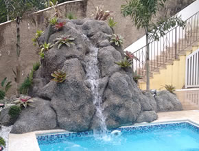 Cascata na piscina - Vida e Arte Paisagismo e Decoração, Maricá, São Gonçalo